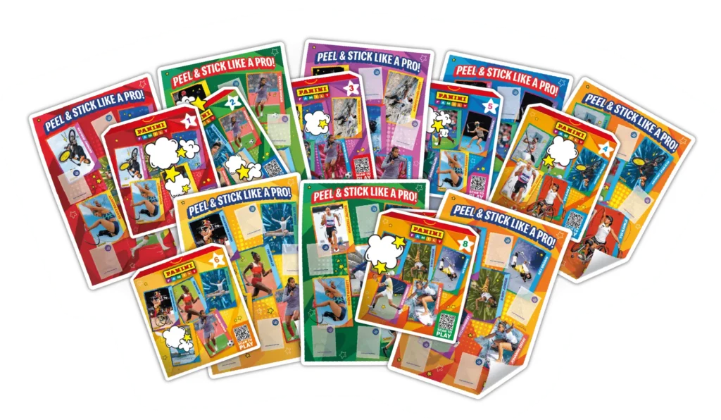 Panini Family Happy Meal toy posters and stickers from 2024