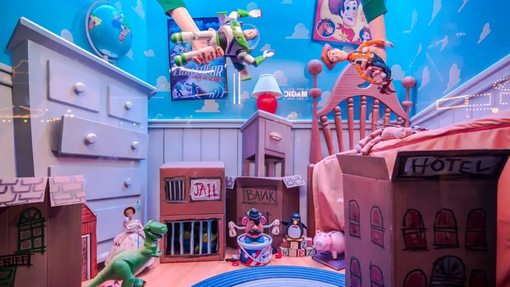 Emporium Toy Story window at Disneyland in Anaheim