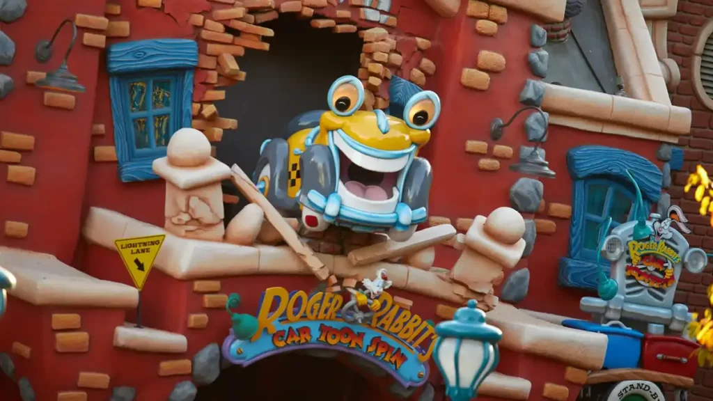 Roger Rabbit Cartoon Spin is the location of one of the hidden Pizza Planet Trucks