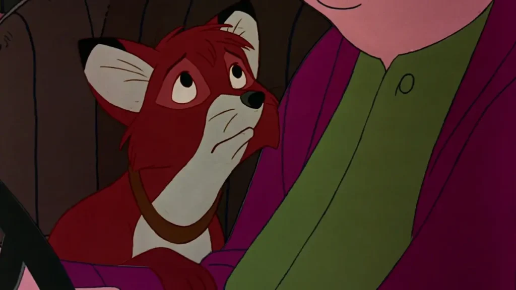 The Fox and the Hound, one of the many sad Disney movies about childhood friendships