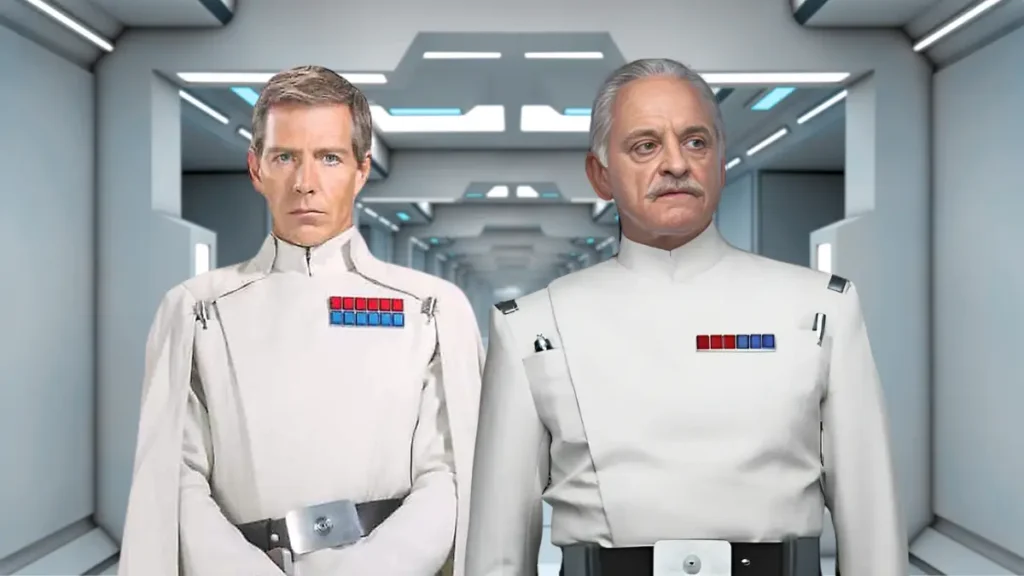Imperial Army General Orson Krennic and Admiral Wullf Yularen