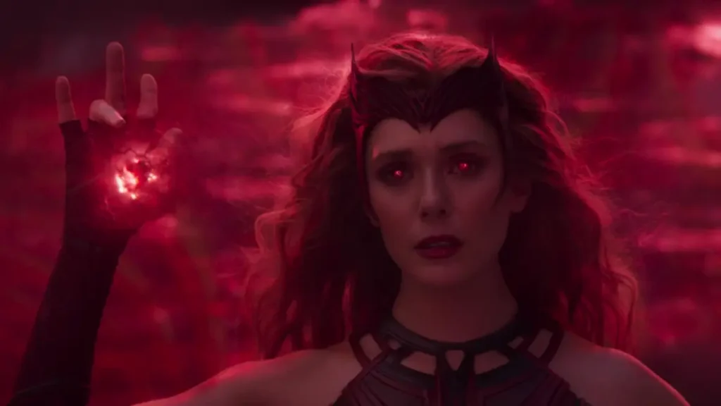 Elizabeth Olsen as Scarlet Witch in the season 1 finale of WandaVision